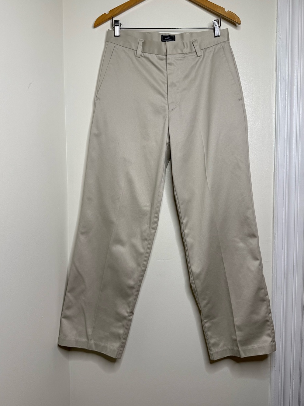 Dockers Dress Pants Khaki Chino 30x30 School Uniform Flat Front Cotton
